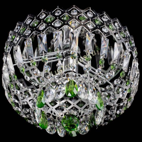 Люстра Корона пластинка №1 зеленая в Ижевске Гусь Хрустальный