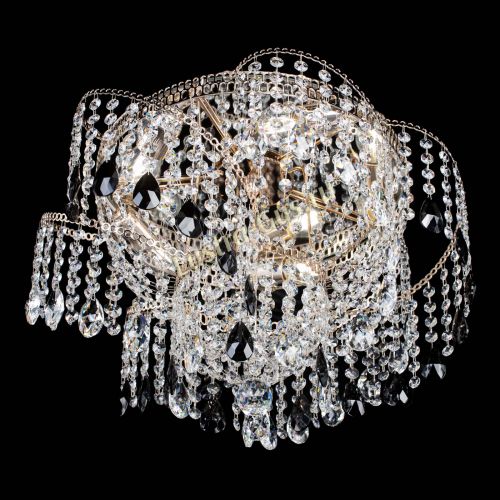 Люстра Космея №4 черная в Ижевске Гусь Хрустальный