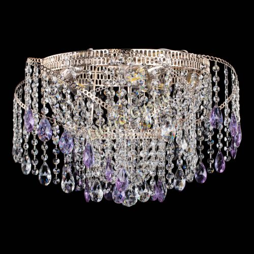 Люстра Космея №4 фиолетовая в Ижевске Гусь Хрустальный