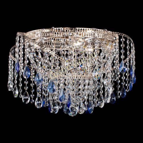 Люстра Космея №4 синяя в Ижевске Гусь Хрустальный