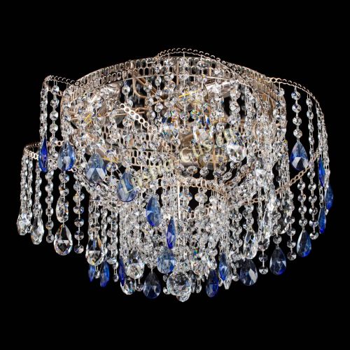 Люстра Космея №4 синяя в Ижевске Гусь Хрустальный