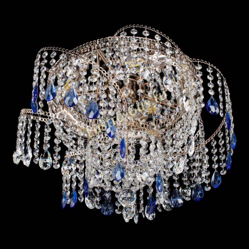 Люстра Космея №4 синяя в Ижевске Гусь Хрустальный