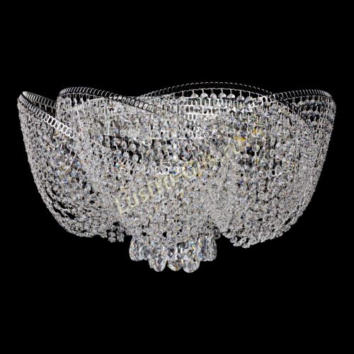 Люстра Космея Бутон большая в Ижевске Гусь Хрустальный