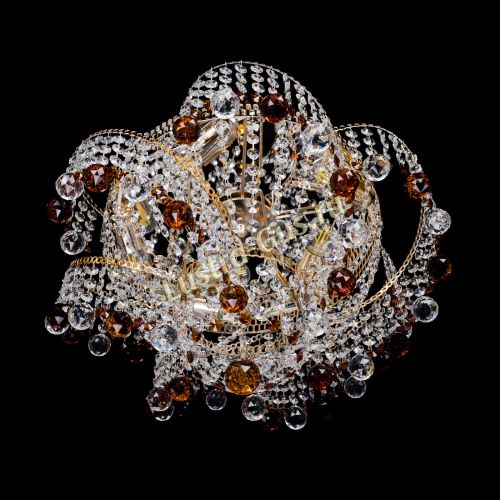 Люстра Космея шар 40 мм чайная в Ижевске Гусь Хрустальный