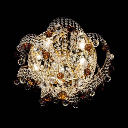 Люстра Космея шар 40 мм чайная в Ижевске Гусь Хрустальный