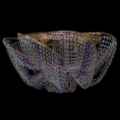 Люстра Космос № 2 фиолетовая в Ижевске Гусь Хрустальный