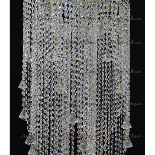 Люстра Космос 5 ламп конус 40 мм длинная  в Ижевске Гусь Хрустальный