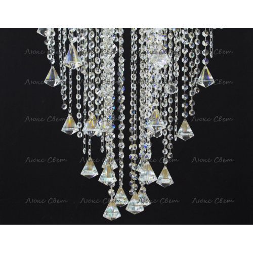 Люстра Космос 5 ламп конус 40 мм длинная  в Ижевске Гусь Хрустальный