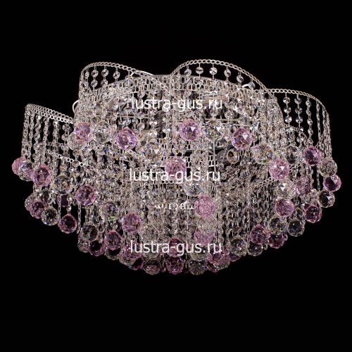 Люстра Космос шар 40 мм розовая в Ижевске Гусь Хрустальный