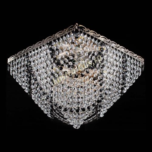 Люстра Квадрат Бриз черная в Ижевске Гусь Хрустальный