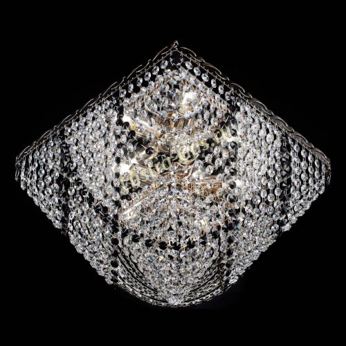 Люстра Квадрат Бриз черная в Ижевске Гусь Хрустальный