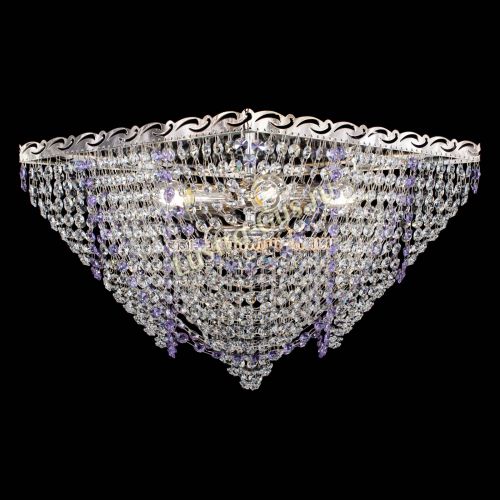 Люстра Квадрат Бриз фиолетовая в Ижевске Гусь Хрустальный