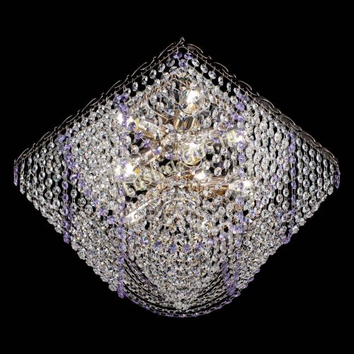 Люстра Квадрат Бриз фиолетовая в Ижевске Гусь Хрустальный