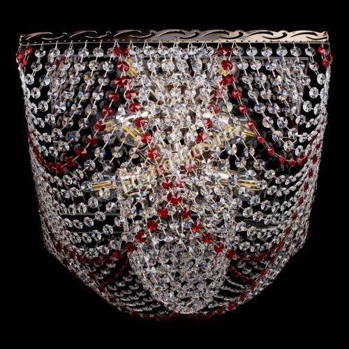 Люстра Квадрат Бриз красная в Ижевске Гусь Хрустальный