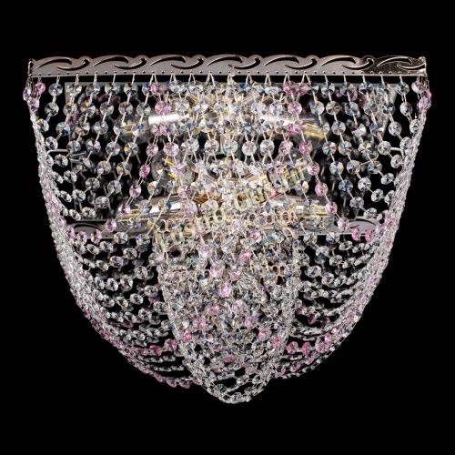 Люстра Квадрат Бриз розовая в Ижевске Гусь Хрустальный