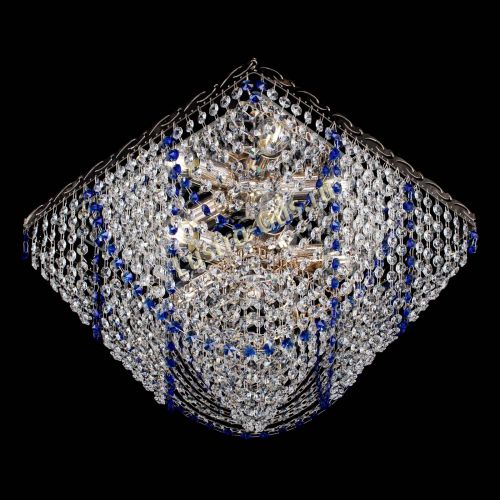 Люстра Квадрат Бриз синяя в Ижевске Гусь Хрустальный