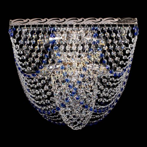 Люстра Квадрат Бриз синяя в Ижевске Гусь Хрустальный