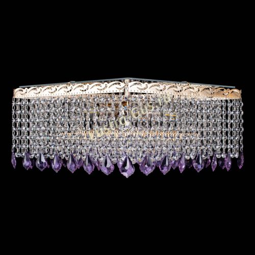 Люстра Квадрат Гамма Дубик цветная в Ижевске Гусь Хрустальный