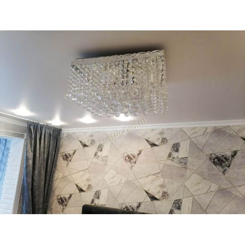 Люстра Квадрат гамма шар 30 мм длинная в Ижевске Гусь Хрустальный