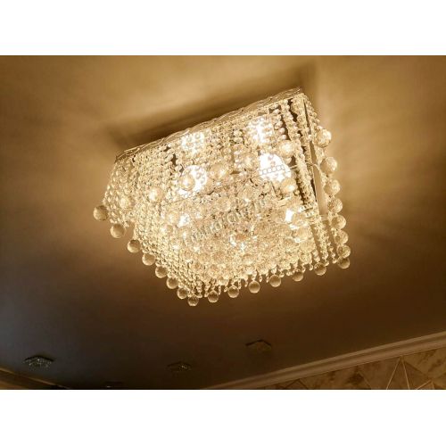 Люстра Квадрат гамма шар 30 мм длинная в Ижевске Гусь Хрустальный