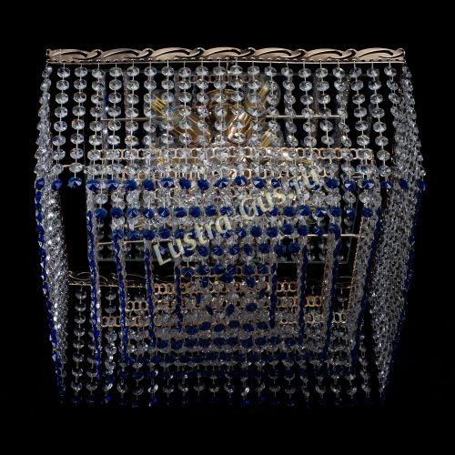 Люстра Квадрат Оптикон синяя в Ижевске Гусь Хрустальный