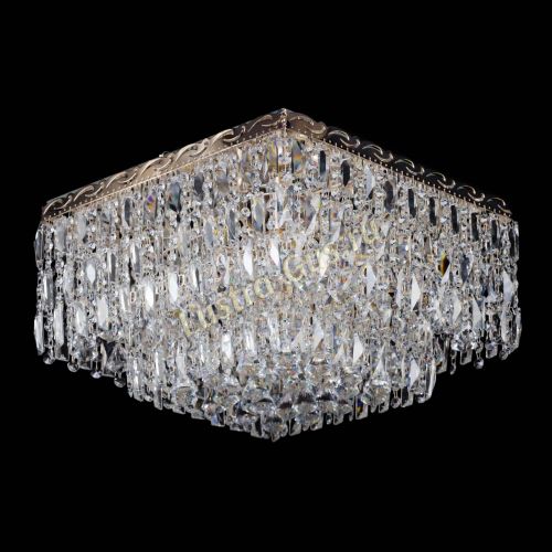 Люстра Квадрат Каскад с пластинками в Ижевске Гусь Хрустальный