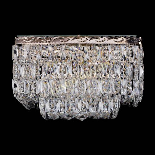 Люстра Квадрат Каскад с пластинками в Ижевске Гусь Хрустальный