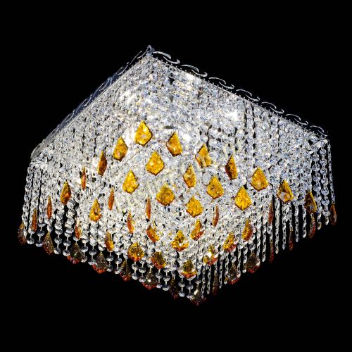 Люстра Квадрат Оптикон Лепестки чайная в Ижевске Гусь Хрустальный