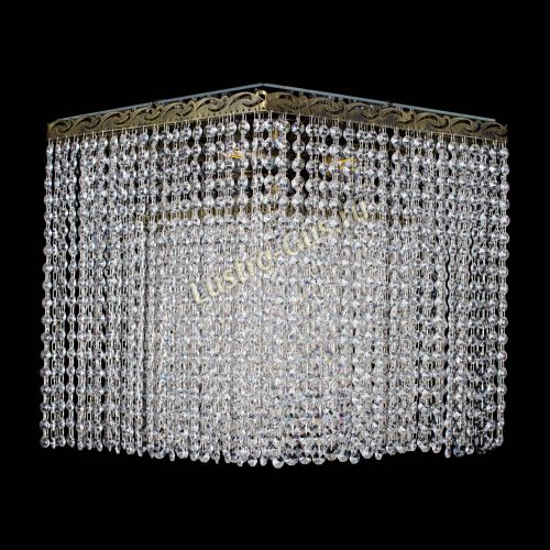 Люстра Квадрат Оптикон плюс под бронзу в Ижевске Гусь Хрустальный