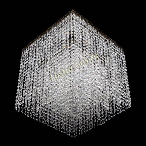 Люстра Квадрат Оптикон плюс под бронзу в Ижевске Гусь Хрустальный