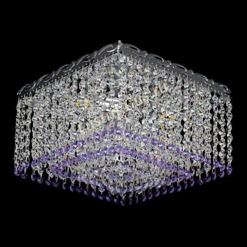 Люстра Квадрат Оптикон фиолетовая в Ижевске Люстра Квадрат Оптикон фиолетовая в Ижевске