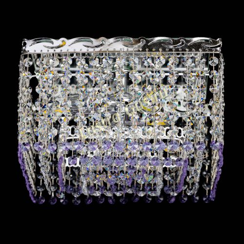 Люстра Квадрат Оптикон фиолетовая в Ижевске Гусь Хрустальный