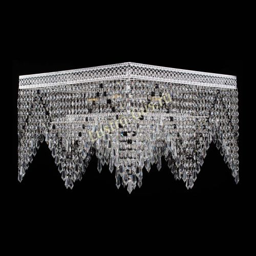 Люстра Квадрат Венеция уголки №5 черная в Ижевске Гусь Хрустальный