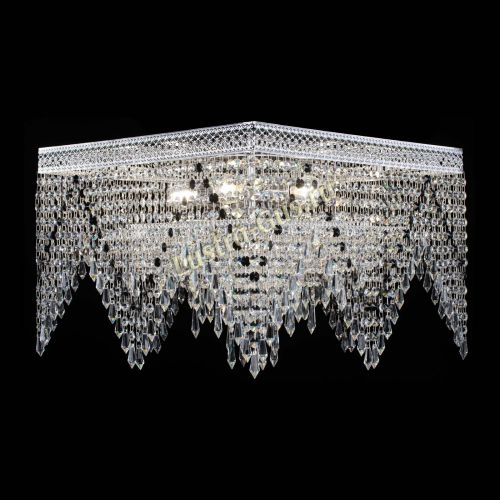 Люстра Квадрат Венеция уголки №5 черная в Ижевске Гусь Хрустальный