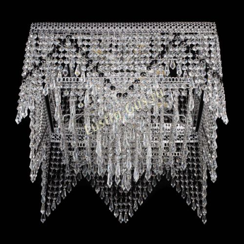 Люстра Квадрат Венеция уголки №5 черная в Ижевске Гусь Хрустальный