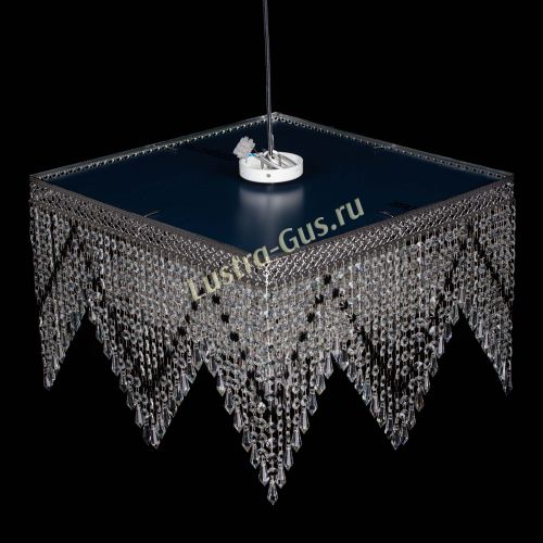 Люстра Квадрат Венеция уголки №5 черная в Ижевске Гусь Хрустальный