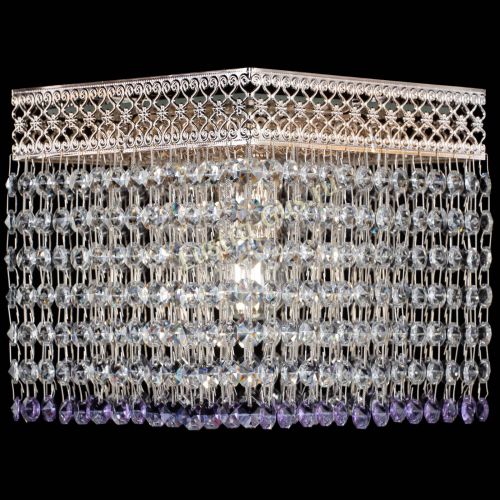 Люстра Квадрат Венеция №1 фиолетовая в Ижевске Гусь Хрустальный