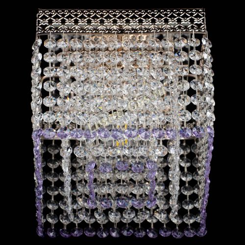 Люстра Квадрат Венеция №1 фиолетовая в Ижевске Гусь Хрустальный