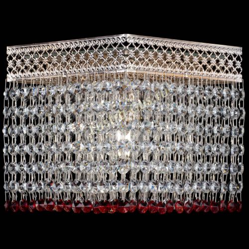 Люстра Квадрат Венеция №1 красная в Ижевске Гусь Хрустальный