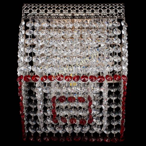 Люстра Квадрат Венеция №1 красная в Ижевске Гусь Хрустальный