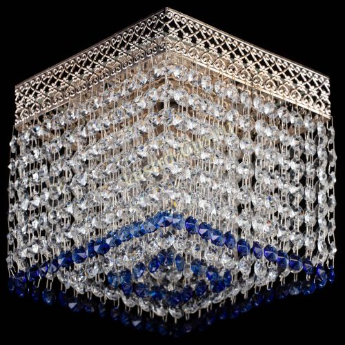 Люстра Квадрат Венеция №1 синяя в Ижевске Гусь Хрустальный