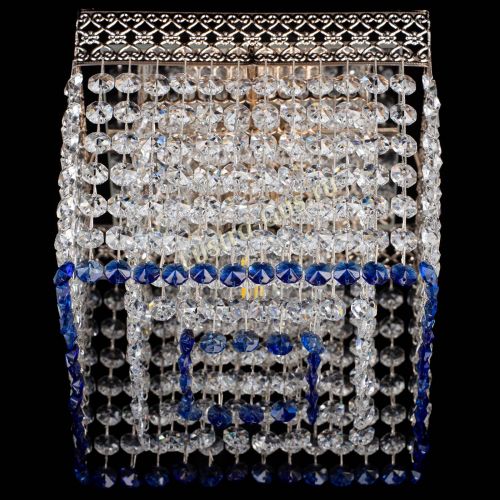 Люстра Квадрат Венеция №1 синяя в Ижевске Гусь Хрустальный