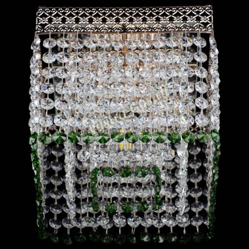 Люстра Квадрат Венеция №1 зеленая в Ижевске Гусь Хрустальный