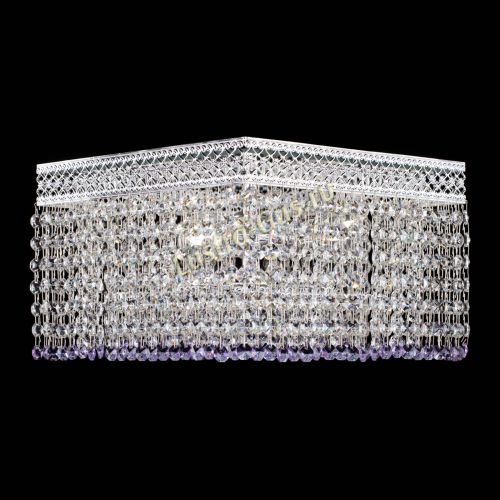 Люстра Квадрат Венеция №3 фиолетовая в Ижевске Гусь Хрустальный