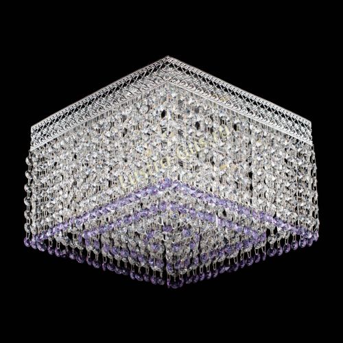 Люстра Квадрат Венеция №3 фиолетовая в Ижевске Гусь Хрустальный