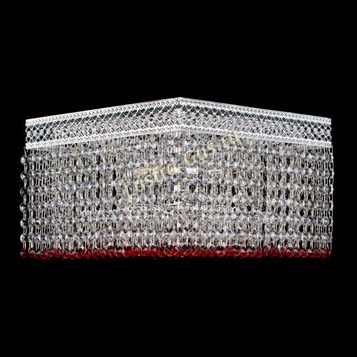 Люстра Квадрат Венеция №3 красная в Ижевске Гусь Хрустальный