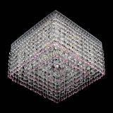 Люстра Квадрат Венеция №3 розовая в Ижевске