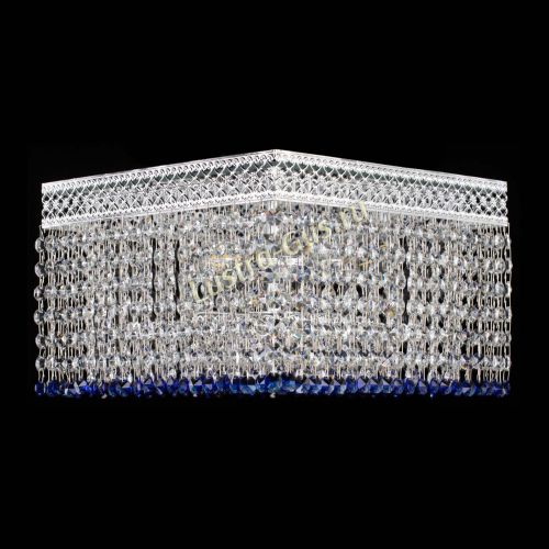 Люстра Квадрат Венеция №3 синяя в Ижевске Гусь Хрустальный