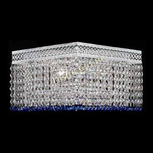 Люстра Квадрат Венеция №3 синяя в Ижевске Гусь Хрустальный