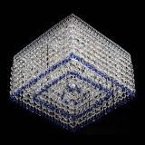 Люстра Квадрат Венеция №3 синяя в Ижевске